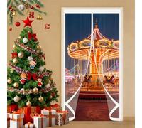 Tenda Termica Magnetica per Porta 167 x 235 cm Trasparente, Impermeabile, Insonorizzazione, Protezione Dal Freddo Tenda per Porta Inverno Termica per Cantina, Balcone, A