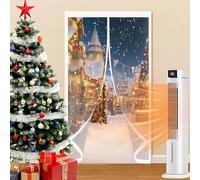 Tenda Termica Magnetica per Porta 75 x 250 cm Contro Freddo e Calore, Isolamento Acustico, Impermeabile, Antivento Tenda per Porta Invernale per Balcone, Soggiorno, A