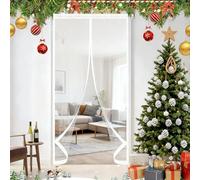 Tenda Termica Magnetica per Porta 80 x 190 cm Chiusura Automatica, Impermeabile Contro Freddo Antipolvere Tenda Termica Protezione Dal Freddo per Cantina, Balcone, A