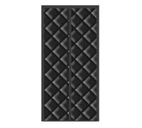 Tenda termica magnetica per porta, autoadesiva, nera, 90 x 240 cm, spessa, invernale, oscurante, per soggiorno e camera da letto, a risparmio energetico, riduzione del rumore.