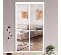 Tenda termica magnetica per porta, impermeabile, antivento, chiusura automatica, per camera da letto e cucina, 190 cm x 240 cm, barriera termica e fredda, in tessuto EVA
