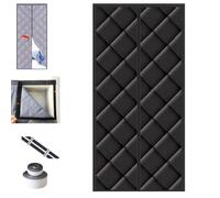 Tenda termica magnetica per porta, isolamento termico invernale, protezione contro gli spifferi, isolamento a risparmio energetico, 95 cm x 200 cm, mantiene le stanze calde e riduce il rumore