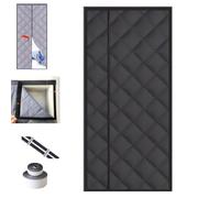 Tenda termica magnetica per porta, isolamento termico per l'inverno, isolamento ad alta efficienza energetica, 85 cm x 200 cm, mantiene il calore dentro e fuori il freddo, facile da installare
