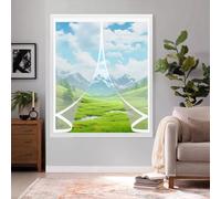 Tenda Termica Magnetica per Tenda 111 x 110 cm Protezione Dal Freddo, Riduzione Del Rumore, a Prova di Fumo Tende Oscuranti per Interni Isolamento, per Balcone, Soggiorno, A