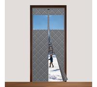 Tenda Termica Magnetica Sekey per Porte, 100 x 220 cm, Protezione dal Freddo, Impermeabile, Antivento e Risparmio Energetico (con Finestra)