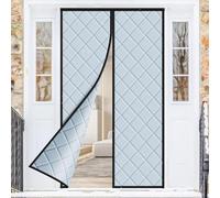 Tenda termica per porta con magnete, protezione dal freddo, contro freddo e calore, neve, vento, acqua, odori, rumore, isolata (130 x 210 cm)