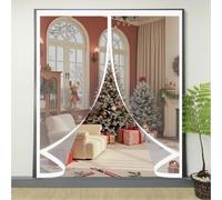 Tenda Termica per Porte 100 x 108 cm Insonorizzazione, Protezione Dal Freddo, Antivento, Impermeabile Copertura Magnetica per Porta per Cantina, Balcone, A