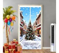 Tenda Termica per Porte 125 x 160 cm Trasparente, Impermeabile, Insonorizzazione, Protezione Dal Freddo Tenda for Porta Magnetica per Cantina, Balcone, A