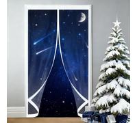 Tenda Termica per Porte 140 x 180 cm Isolamento Acustico, Impermeabile, Antivento, Contro Freddo e Calore Porta Magnetica Tende per Cantina, Balcone, A