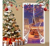 Tenda Termica per Porte 210 x 160 cm Insonorizzazione, Protezione Dal Freddo, Antivento, Impermeabile Tenda Magnetica Termoisolata per Soggiorno, Balcone, A