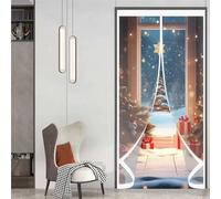 Tenda Termica per Porte 305 x 130 cm Insonorizzazione, Protezione Dal Freddo, Antivento, Impermeabile Porta Magnetica Tende per Soggiorno, Balcone, A