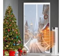 Tenda Termica per Porte 70 x 115 cm Insonorizzazione, Protezione Dal Freddo, Antivento, Impermeabile Tenda per Porta Termica per Soggiorno, Balcone, A