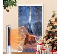 Tenda Termica per Porte 96 x 250 cm Isolamento Acustico, Impermeabile, Antivento, Contro Freddo e Calore Zanzariera Magnetica, Tenda Oscurante per Cantina, Balcone, A