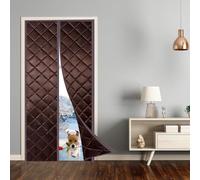 tenda termica per porte, Tenda for porta magnetica termica isolante multicolore, diverse misure(Brown,215x270cm Width x Height)