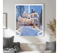 Tenda Termica per Tende 50 x 90 cm Insonorizzazione, Protezione Dal Freddo, Antivento, Impermeabile Tenda per Termica per Soggiorno, Balcone, Cantina, A