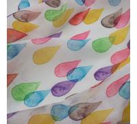 Tenda Tessuto Al Metro Arredo Interno Casa Cameretta Cucina Gocce Altezza 3 Mt