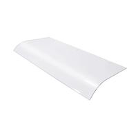 Tenda trasparente curva, tettoia invisibile per porta, rifugio per ingresso PC, tenda da esterno, resistente alle intemperie, 50 x 60 cm, design piatto per casa e lavoro