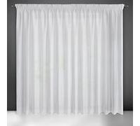 Tenda trasparente in tinta unita con struttura a pioggia verticale e nastro arricciato, 1 pezzo, semplice, leggera, moderna, classica, soggiorno, camera da letto, cameretta dei bambini, cucina