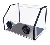 Tenda trasparente per coltivare funghi con maniche regolabili, contenitore d'aria per micologia e propagazione delle piante, forniture ventilate per orticoltura per giardinaggio indoor (60 x 40 x 40