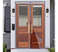 Tenda trasparente per esterni, isolata termicamente, divisorio magnetico, double-face, per camera da letto e padiglione, 95 x 240 cm, protezione dagli insetti