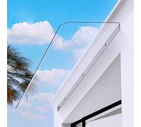 Tenda trasparente per finestra, in policarbonato, resistente ai raggi UV, resistente al calore, riparo dalla pioggia, per balconi e verande, 40 x 230 cm