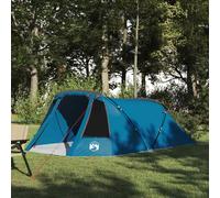 Tenda Tunnel per 3 Persone 3 persona Blu e Grigio
