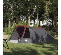 Tenda Tunnel per 3 Persone 3 persona Grigio e arancione