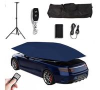 Tenda universale per auto, carport mobile con telecomando e supporto, copertura automatica per esterni, impermeabile, parasole per auto, ombrellone, tessuto Oxford antivento