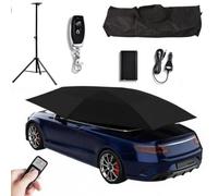 Tenda universale per auto, carport mobile con telecomando e supporto, copertura automatica per esterni, impermeabile, parasole per auto, ombrellone, tessuto Oxford antivento