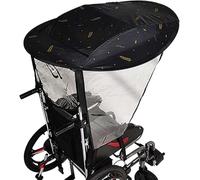 Tenda universale per sedia a rotelle, regolabile in altezza e protezione dai raggi UV, per mobilità esterna e sicurezza solare