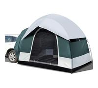 Tenda universale SUV per campeggio, 6 persone, per portellone posteriore, per esterni, facile da montare, con tettuccio a pioggia, 250 x 250 x 210 cm, per auto, CUV, autobus, minivan, verde