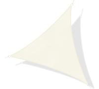 Tenda Vela da Giardino Triangolare in HDPE Crema 4x4x4m