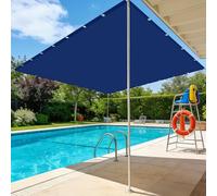 Tenda Vela Parasole 120 x 260 cm Impermeabile Tenda a Vela per Esterno Sole Giardino Robusto e Stabile per Esterno, Giardino, Terrazzo, Balcone, Patio, Blu Scuro