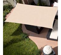 BAKAJI Vela Telo Parasole Ombreggiante Rettangolare con Tessuno Traspirante, Tenda Resistente con Protezione Raggi UV 90% per Ombra Giardino, Terrazzo con Aggancio Connettori a D (2 x 3 Metri)