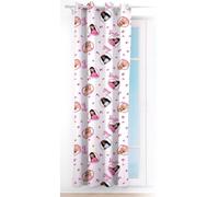 Tenda Velata Barbie 140x280 cm tendina semitrasparente bambine con anelli design ufficiale Mattel con Barbie iconica 100% Poliestere