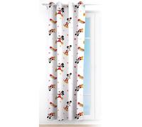 Tenda Velata Mickey Mouse 140x280 cm tendina semitrasparente bambini con anelli design ufficiale Disney con Topolino 100% Poliestere