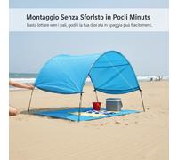 Tenda Veloce 5-8 Persone - Riparo Parasole per Campeggio e Pesca - per vacanze