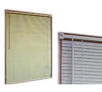 TENDA TAPPARELLA VENEZIANA VENTANA CREMA 100X250 CM PVC LISTELLI REGOLABILE
