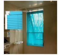 Tenda Veneziane Interni su Misura in Alluminio 25 mm, Senza Fori, 45 55 90 120 130 150 175 180 200 205 cm Tende Finestre Orizzontali Privacy, Veneziana Oscuranti per Ufficio Terrazze(Sky blue)