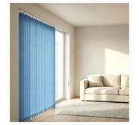 Tenda Verticale Moderna 200 300 60 120 cm, Tende per Porte Scorrevoli con Filtro Luce, Separambiente con Binario a Pannelli Facile da Installare per Porte e Finestre in Vetro(Blu,300cmWx160cm)