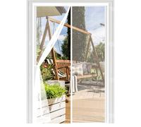 Tenda Zanzariera 100 x 246 cm Chiusura Automatica a Calamite, Monta Facilmente, Non Serve Forare, Vostra Dalle Zanzare, Tenda Anti Mosche, con Magneti per Cortile, Bianco