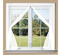 Tenda Zanzariera 60 x 160 cm 2×Più Resistente Del Modello Classico, Stop Zanzare, Chiusura Automatica, Superiore Aumentato Zanzariera con Calamita per Porte Finestre, Bianco