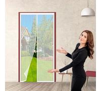 Tenda Zanzariera 70 x 250 cm Rete Fine, Si Chiude da Sola, Zanzariera Magnetica per Finestra Tenda Magnetice Nessun Attrezzo Richiesto Non Ho Più Fastidiosi Insetti in Casa, Bianco