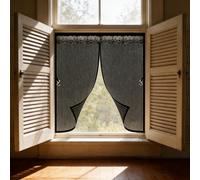 Tenda Zanzariera Finestra 270 x 179 cm Tenda a Mosca Magnetica Adsorbimento Magnetico Antistrappo Zanzariera Porta Magnetica Facile da Installare Senza Fori, per Finestre, Nero