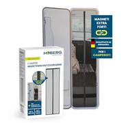 Tenda zanzariera Hoberg per roulotte 60 x 180 cm | porta zanzariera con bande magnetiche XXL | porta zanzariera per roulotte | zanzariera magnetica | autochiudente