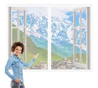 Tenda Zanzariera Magnetica 225 x 45 cm Zanzariera a Tenda Si Chiude da Sola - Non Accorciabile per Porte Finestre per Cortile Camera, Bianco