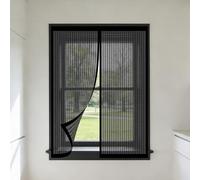 Tenda Zanzariera Magnetica 65 x 145 cm Chiusura Automatica Durevole Zanzariera Calamita Maglia Fine, Facile da Installare per Corridoi Finestre Patio, Nero