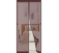 Tenda Zanzariera Magnetica 75 x 220 cm Zanzariera Finestra Magnetica Facile da installare Nessun Attrezzo Richiesto per Porta Soggiorno Porta del ingresso, Marrone