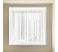 Tenda Zanzariera Magnetica 75 x 80 cm Chiusura Automatica Spessa e Resistente Zanzariere Magnetiche Finestre Senza Forare O Avvitare per Tutti Terrazza Porte e Finestre, Bianco