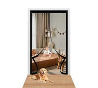 Tenda Zanzariera Magnetica 84 x 202 cm Si Chiude da Sola Zanzariera con Magneti Non È Necessario Praticare Fori Adatto a Bambini e Animali Domestici, Nero